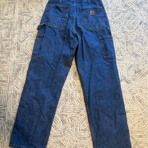 Carhartt dungaree “double knee” Blue Denim Jeans